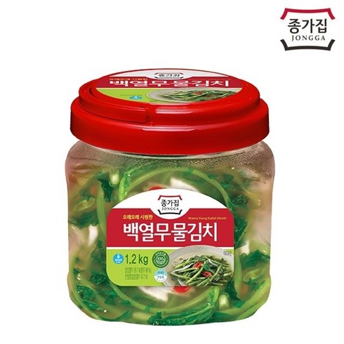 백열무 물김치 - [종가] 백열무물김치 1.2kg (PET), 1개