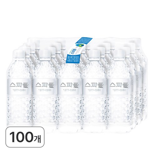 생수500ml - 스파클 생수 무라벨, 500ml, 100개