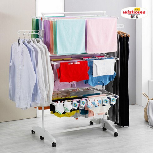 위즈홈 빨래건조대 6단(이불봉), 단일속성