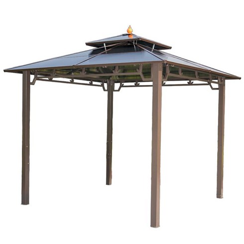 원두막 야외정자 조립식 파고라 옥상 테라스 지붕 평상 펜션, B.거즈커튼