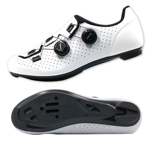 엘리먼트 자전거 신발 (로드클릿용/평페달용), 로드클릿(CL02 화이트), 43 (272mm)