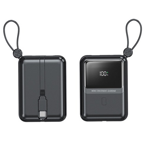 KDNC PD20W 고속충전 보조배터리 C타입 8핀용 10000mAh, 블랙