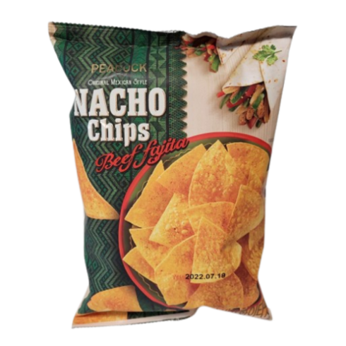 (PEACOCK) 피코크 온더보더 비프화이타 나쵸칩BEEF NACHO, 20개, 100g