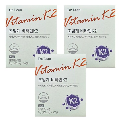 닥터린 초임계 비타민K2 12개월분 - 닥터린 초임계 비타민K2 30정 3박스