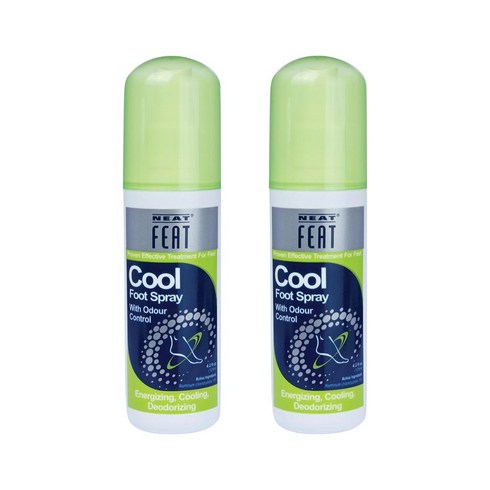 Neat Feat 니트 피트 쿨링 풋스프레이 125mlx2개 Cooling Foot Spray, 1개, 1개