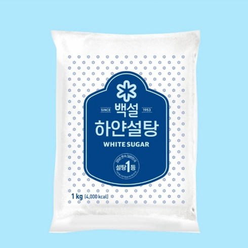 백설 하얀설탕, 1kg, 1개