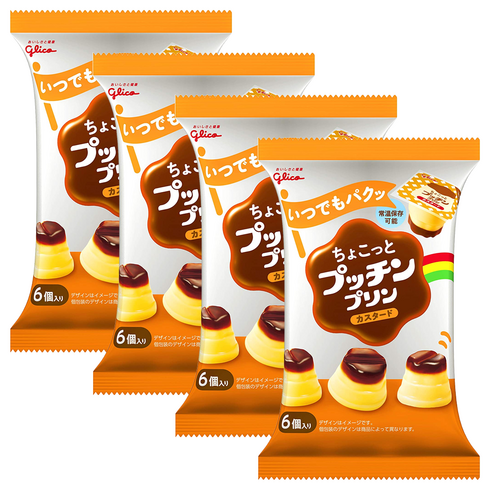 글리코 커스타드맛 푸딩 120g x4봉, 4개