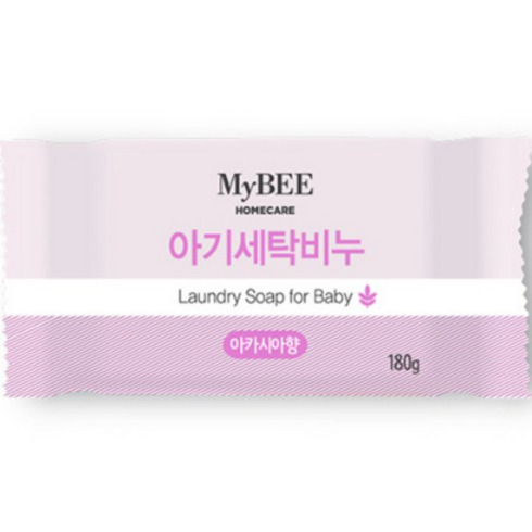 마이비 아기 세탁비누 아카시아향 180g 1개, 9개
