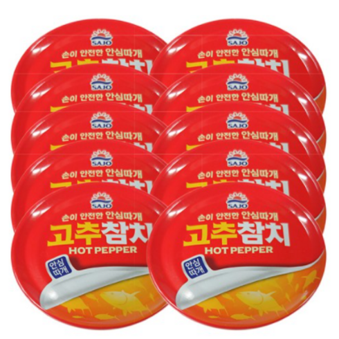 사조 안심 고추참치, 85g, 36개