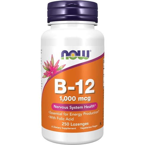 비타민b - 나우푸드 B-12 1000mcg 로젠지 비건, 250정, 1개