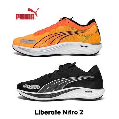 푸마 [푸마] 리버레이트 나이트로 2 [37731504오렌지/37731601블랙] /런닝화/트레이닝화/