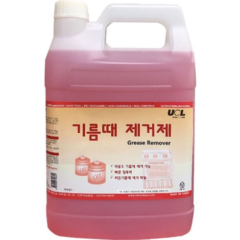 (주)SYB컴퍼니 기름때제거제 3.75L 식당 음식점 중국집 업소용후드 청소세제약품 렌지후드 필터 가스렌지 통풍구 환풍기 후황 휠 찌든기름때 청소약품, 1개