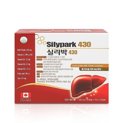 실리박 430 밀크씨슬 430mg 함유 120정, 1개, 120개