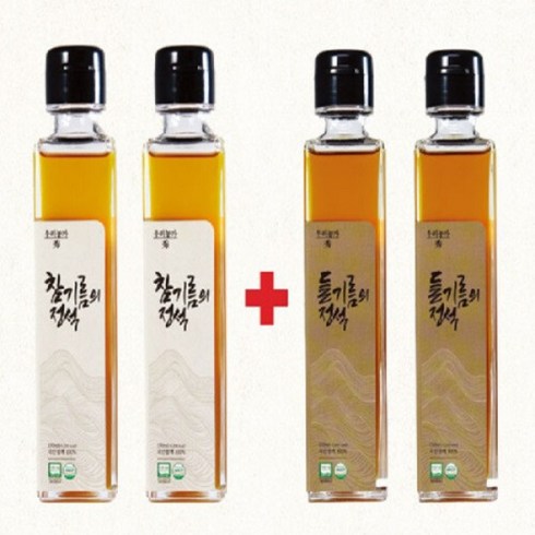 우리농가수 참기름의 정석 국산 참기름들기름 세트 150ml X 4병, 4개