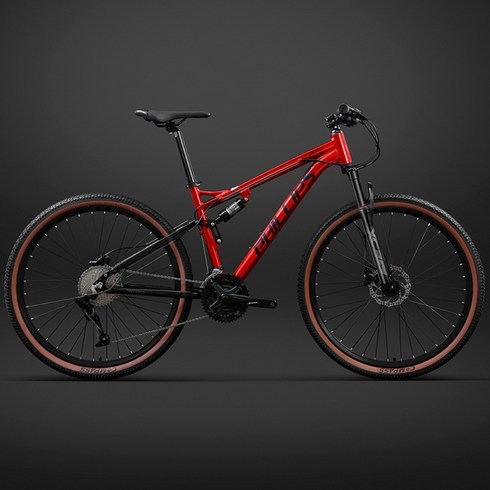 2023년 가성비 최고 풀샥mtb - MTB 풀샥 듀얼샥 산악자전거 필립스 Zero 소프트테일 전체 충격 흡수 오일 디스크, 30단, 27.5 인치, 레드 플레임 레드 (라인 디스크)