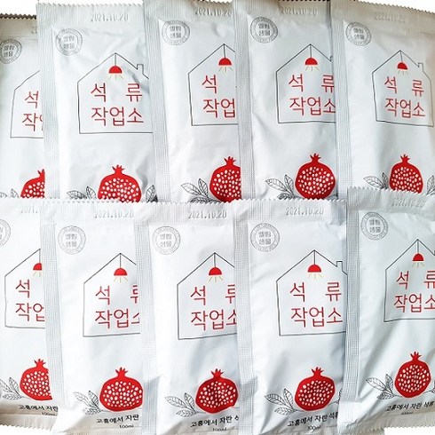 2024년 가성비 최고 고흥석류즙 - 100% 국내산 석류즙 100포 대용량 실속형 고흥에서자란 석류작업소, 100ml, 100개
