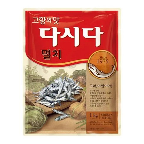 다시다10kg - CJ 제일제당 다시다 멸치 대용량(1kgx10개), 10kg, 1박스