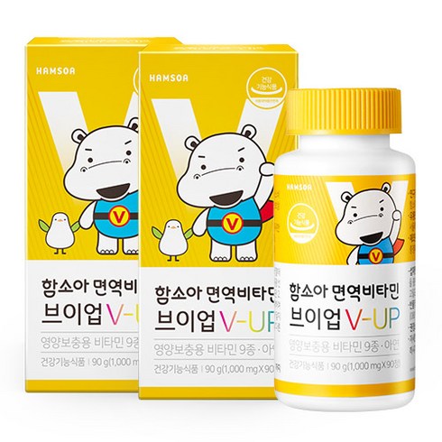 함소아 면역 비타민 브이업 1000mg, 90정, 2개