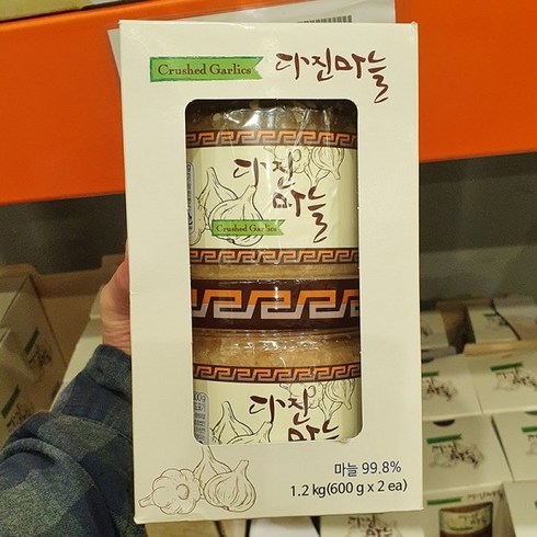 코스트코 대향 국내산 다진마늘 600g x 2개입, 아이스박스포장, 2개