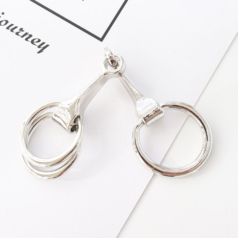 스카프 버클 투웨이 엘레강스 심플 스리 링 스카프 액세서리 X형 말발굽 네모난 숄 끝 매듭