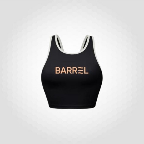 배럴브라탑 - 배럴 BARREL 우먼 바이브 하프 브라탑 블랙 B4SWWBR006BLK 390366