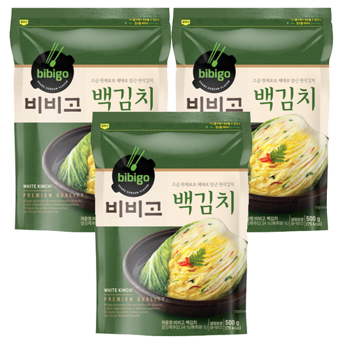 비비고백김치 - 비비고 백김치 500g x 3개