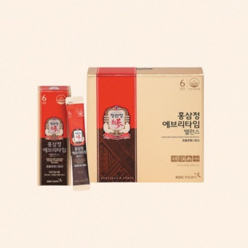 2024년 가성비 최고 정관장 에브리타임 - 정관장 홍삼정 에브리타임밸런스 10mL 30포 / 개별 선물포장 및 쇼핑백동봉, 1개