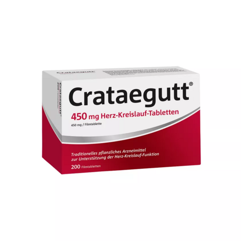 독일 CRATAEGUTT 그라타구트 심혈관 정제 450mg 200개 산사나무 호손 추출물