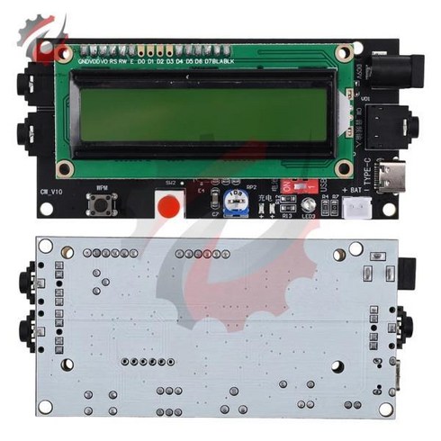 DC5-12V 500mA 라디오 모스 부호 디코더 판독기 번역기 햄 LCD1602 디스플레이 화면, 한개옵션0