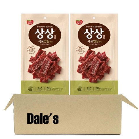 데일즈기획 동원 상상육포 안심, 70g, 2개