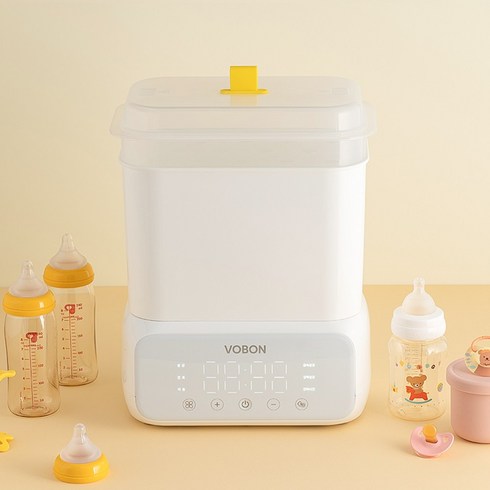 젖병열탕소독기 - 보본 맘마 스테인레스 열탕 젖병소독기 VB-BS800W, 화이트