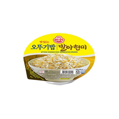 맛있는 오뚜기밥 발아현미, 210g, 18개