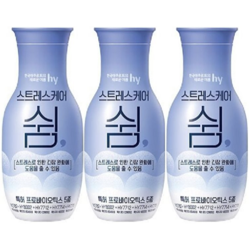 한국야쿠르트쉼 스트레스케어쉼 10개 아이스박스 125ml