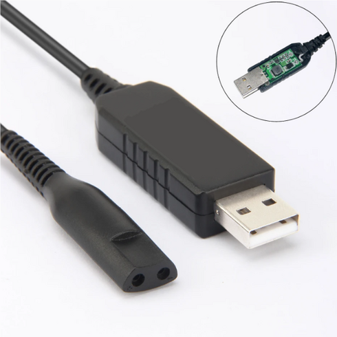 브라운 전기면도기 USB 충전 케이블 호환 1 2 3 4 5 7 9 Z C, 1개, 1개입