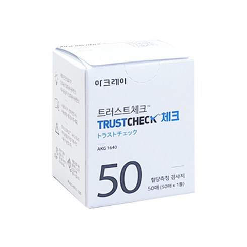 트러스트체크 - 일본 아크레이 트러스트체크 혈당시험지50매(25년12월)H, 50매 X 1개