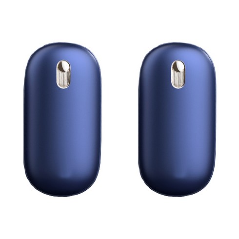 2023년 가성비 최고 10000mah 손난로 - 2개 충전식 손난로 보조배터리 10000mAh 내 손안의 보석, 2개 네이비+네이비