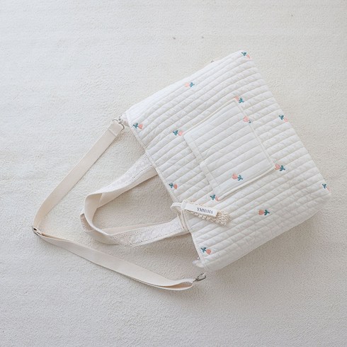 와이엠마마 누빔 기저귀가방 빅윰백, 빅윰백_빅코랄