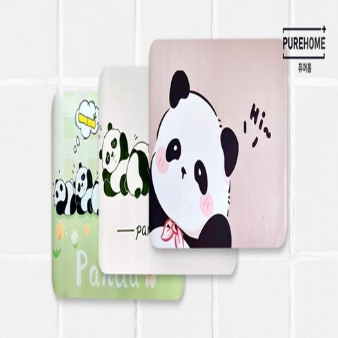 규조토매트 3종세트 - 다온 팬더 규조발매트 3종세트 빨아쓰는 4세데 현관 화장실 하루의공간 리빙제이, 규조토 팬더 발매트 3종