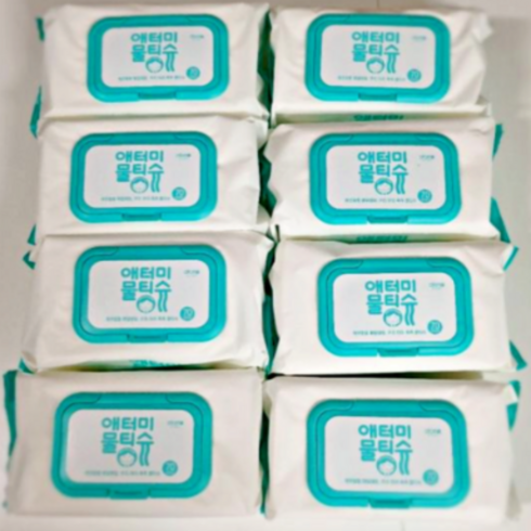 2023년 가성비 최고 애터미물티슈 - 애터미 프리미엄 물티슈 70매입, 1박스, 8개입