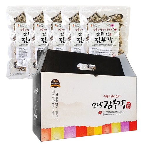 웰빙스토리 소담 갓튀긴 김부각 선물세트 100g x 5p, 500g, 2세트