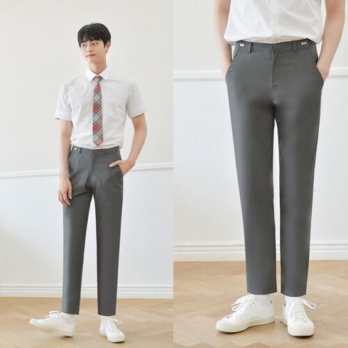 [빅사이즈] 하복 허리조절 진그레이 바지(남자) ~6XL 3XL