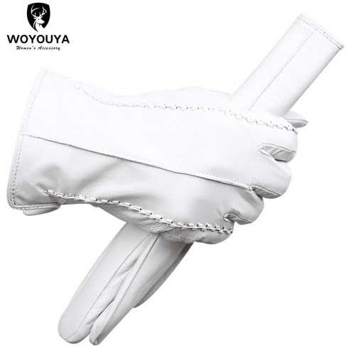 패션 화이트 가죽 장갑 편안한 가죽 장갑 여성 여성 가죽 장갑 따뜻한 겨울 gloves-2226D 유지