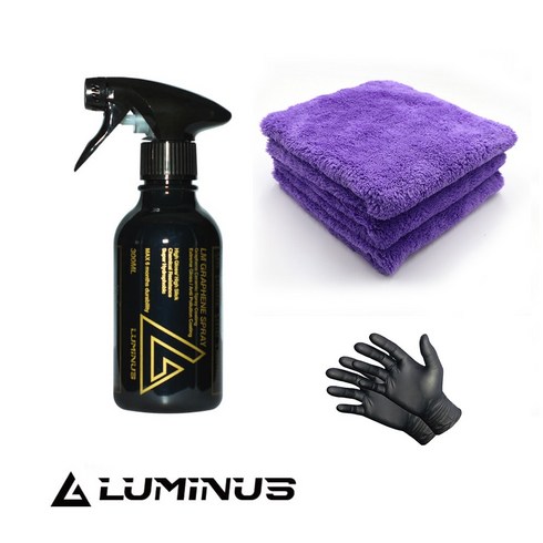 루미너스 LM 그래핀 스프레이 코팅제 300ml 관리제 광택제 나노코팅+버핑타월+장갑, 단일수량