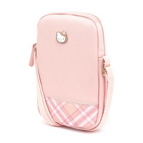 MINI Q BIG 여아 아동 어린이 키즈 핸드폰가방 헬로키티 핸드폰가방 Hello Kitty Check Smart Phone Cross 크로스백