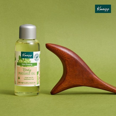 크나이프바디오일 - [오일+괄사세트] 그레이프시드 오일 100ml+우드괄사, 1개, 100ml