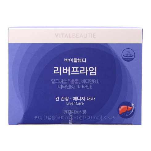 바이탈뷰티 리버프라임 39g/(600＋700mg)X30_밀크씨슬 _FM, 1개, 30개