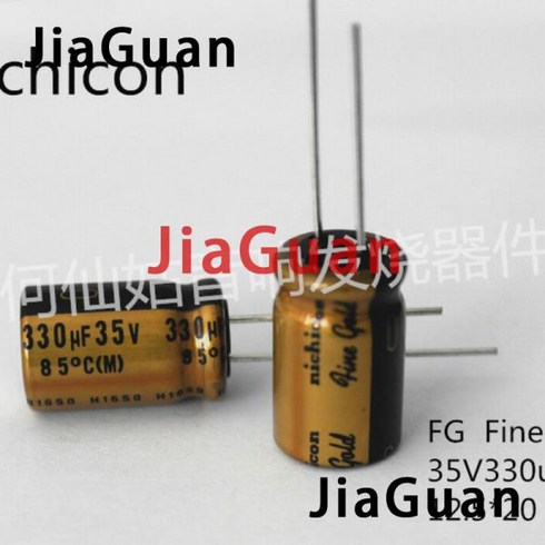 4PCS NICHICON FG 35V330UF 12x20MM 파인 골드 330 미크로포맷 35V FineGold 미크로포맷/35V 뮤즈 오디오, 한개옵션0