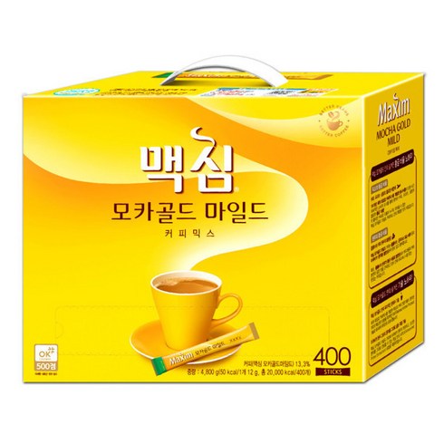 맥심 - 맥심 모카골드 마일드 커피믹스, 400개입, 400개, 12g