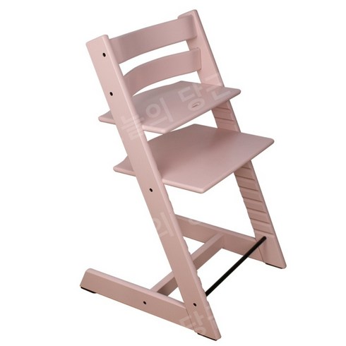 스토케 트립트랩 하이체어 베이비세트 세트 유아 식탁 의자 등받이 펜스 디너 접시, 핑크 의자 47x50x79cm