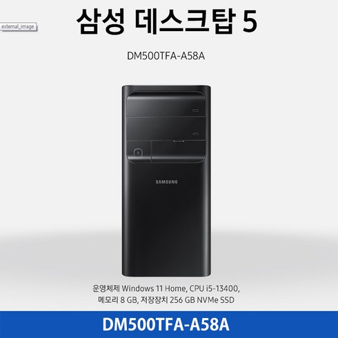 삼성전자데스크탑 - 삼성전자 데스크탑5 DM500TFA-A58A (8GB M.2 256GB), 8GB